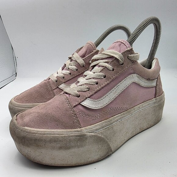 Vans Old Skool Stackform Keepsake Womens Size 5 Trainers Pink Shoes Casual - Picture 3 of 14